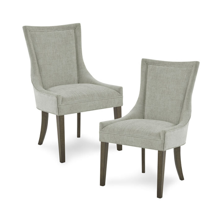 Gracie Mills Julienne Set of 2 Solid Wood High-Backed Dining Chairs