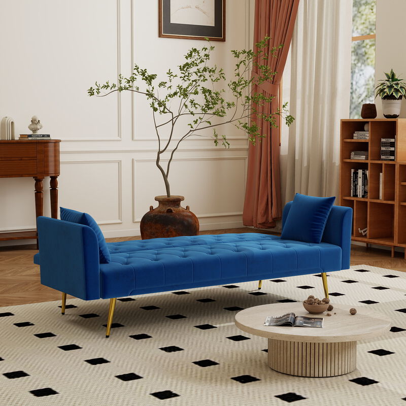 Limpis 72 inch foldable sleeper sofa image number 2