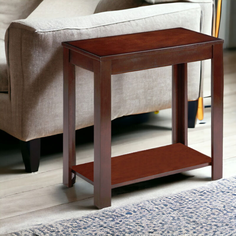 Modern End Table with Storage Shelf, Perfect for Living Room or Bedroom