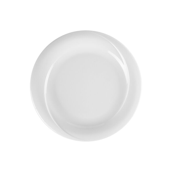 X-tanbul dia.11.5" Round White Porcelain Plate (Set of 4)