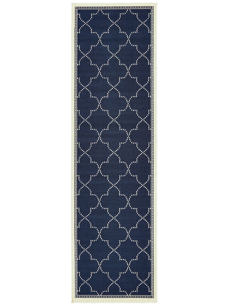 Marina 2'3" x 7'6" Navy Rug