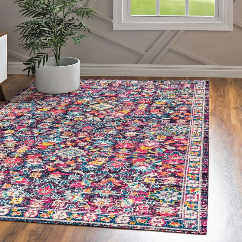 Alfombra Modern Persian Boho Floral Area Rug