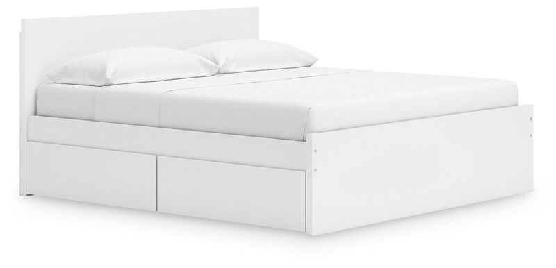 Onita King Panel Platform Bed with 2 Side Storage image number 0