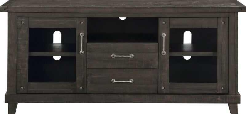 Yosemite Solid Wood Two Drawer Media Console in Cafe