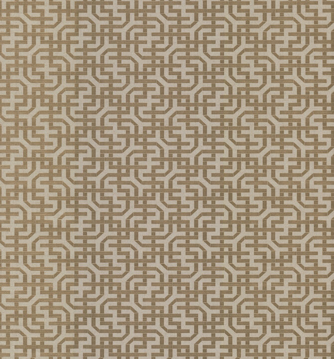Dynastic Lattice Gold Wallpaper