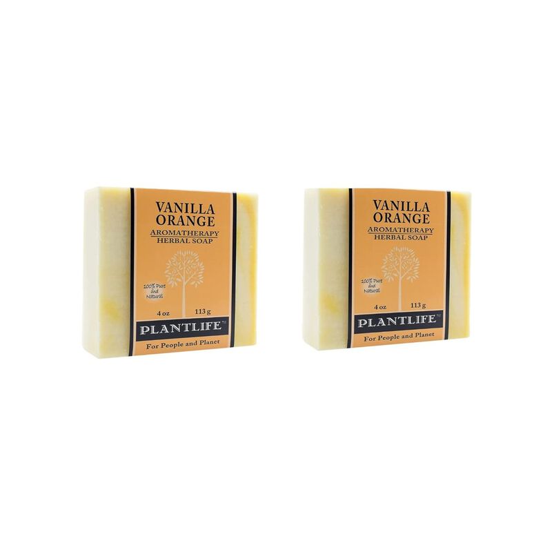 Plantlife Bar Soap - Vanilla Orange 2 Pack image number 2