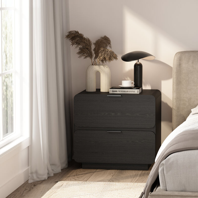 Chrystie Black Nightstand
