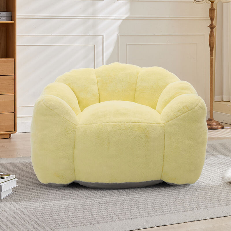 GOODSILO Ergonomic Memory Foam Bean Bag Sofa Chair with Pull Ring for Easy Mobility and Relaxation image number 5