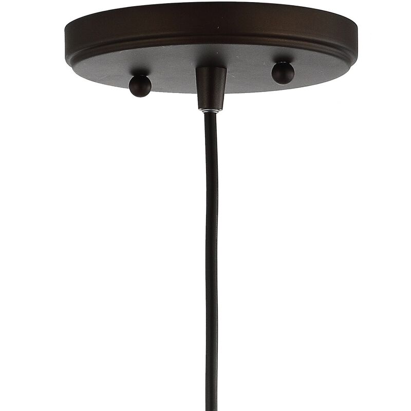 Bleecker 7.75" Metal/Glass Globe LED Pendant