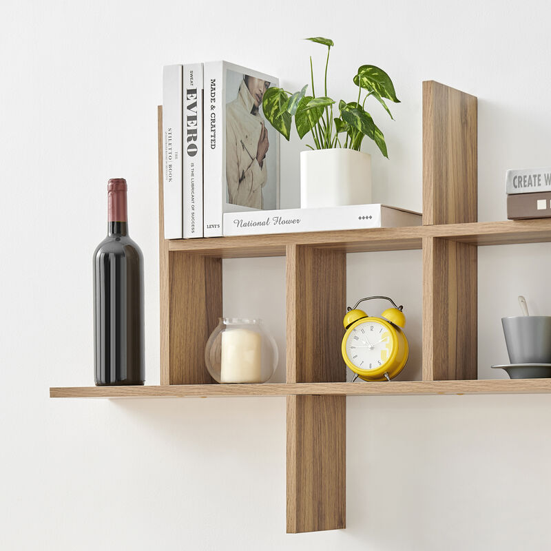 Dual-Orientation Cantilever Wall Shelf