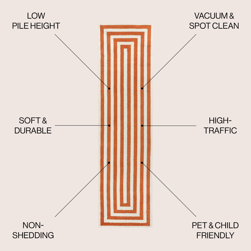 Bandol Modern Classic Mitre Stripe Area Rug