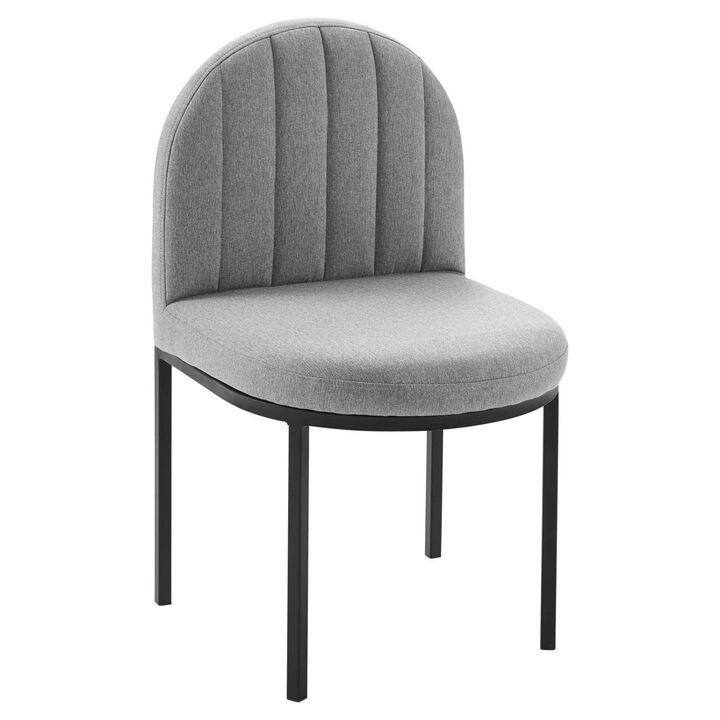 Modway Isla Dining Chair, Set of 2, Black Light Gray