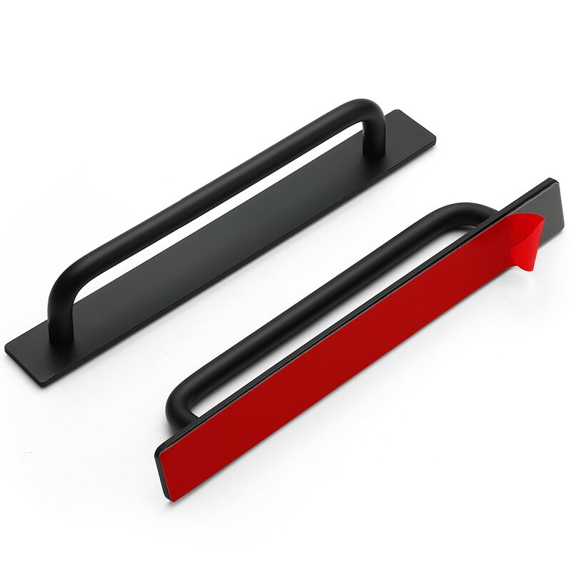 12 Pack Adhesive Handles Self Stick Instant Cabinet Handles 8.35"" Stick on Cabinet Handles Drawer Push Pull Handles Helper Slid