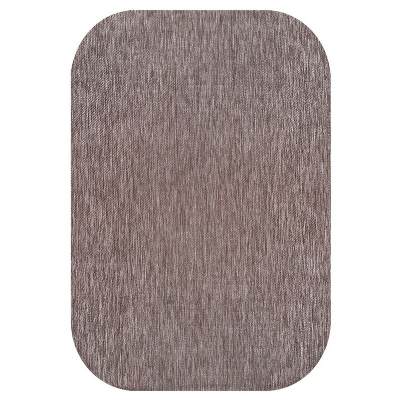 Miles Modern Minimalist Radius Corner Solid Area Rug