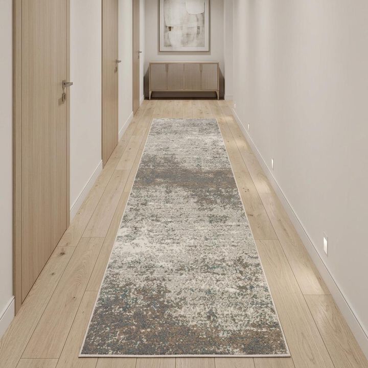 HomeRoots Abstract Area Rug
