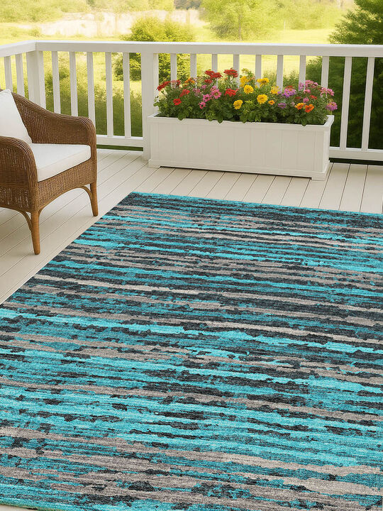 Brisbane BR4 Teal 3' x 5' Rug