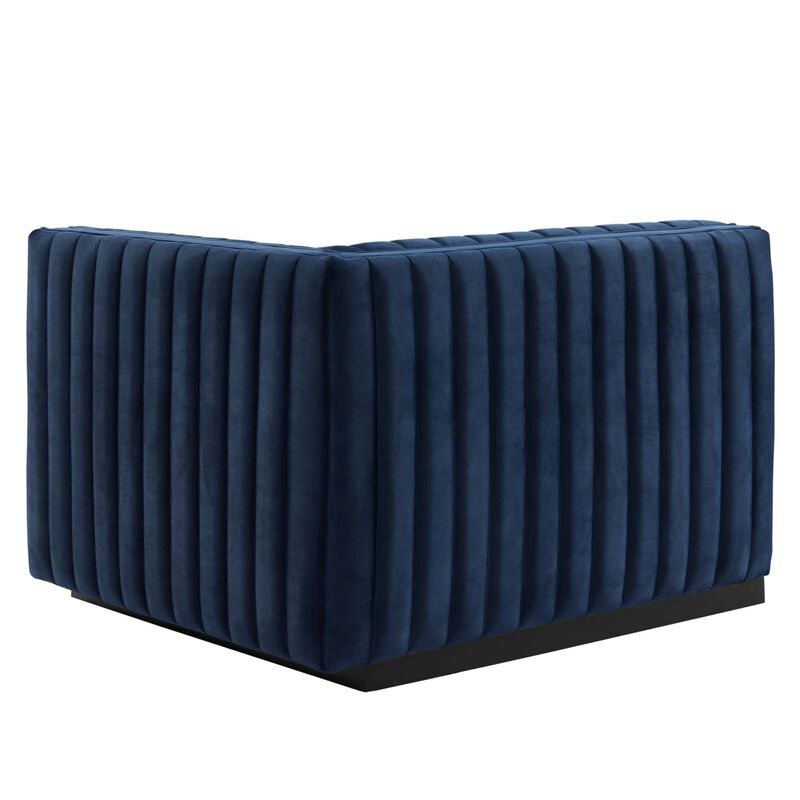 Conjure Channel Tufted Performance Velvet Right-Arm Chair image number 3