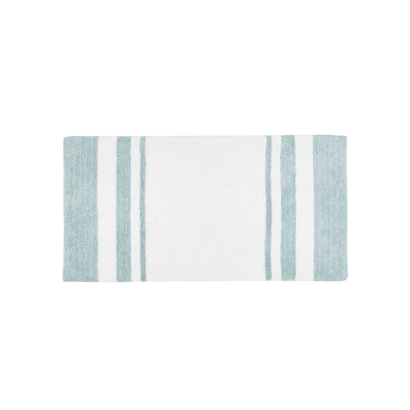 Gracie Mills Cecelia Casual Stripes Cotton Reversible Bath Rug image number 0