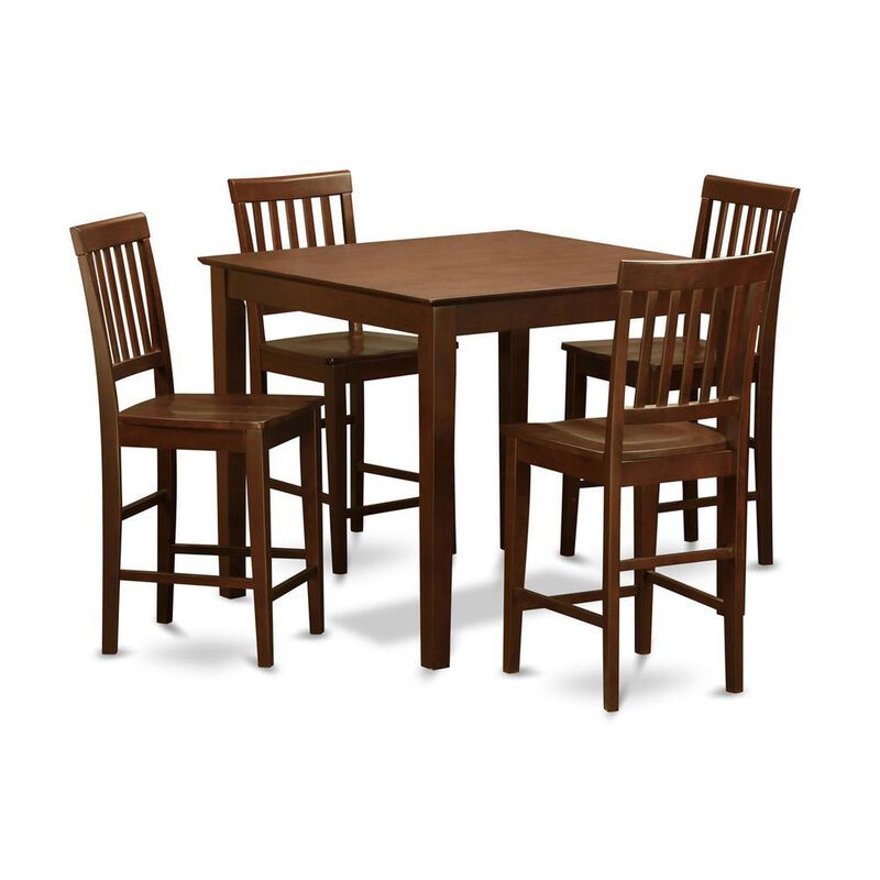 5 Pc pub Table set-counter height Table and 4 Kitchen Chairs.