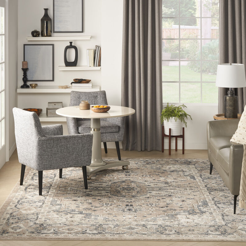 Quarry QUA05 Beige/Gray 8'10" x 11'10" Rug