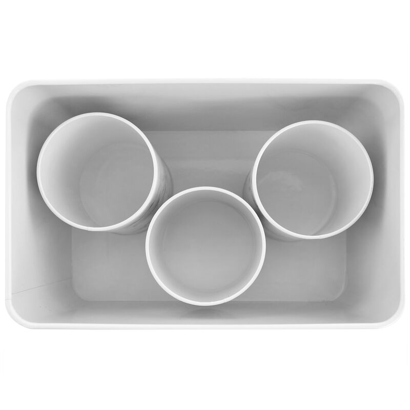 MegaChef Kitchen Food Storage and Organization 4 Piece Iron Canister Set in Marble image number 7
