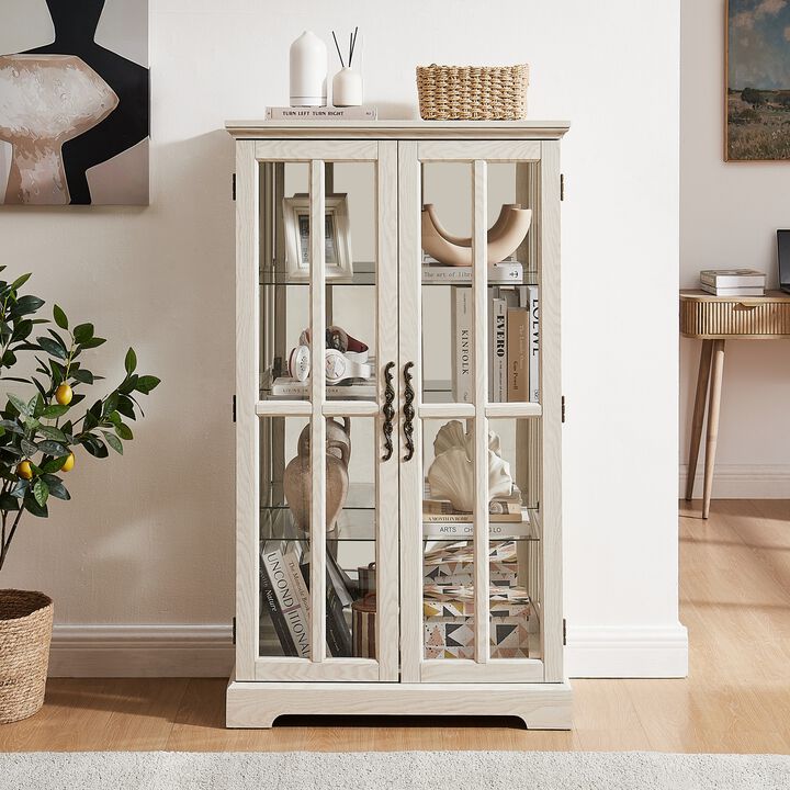 Cimmod RGB LED Lighted Display Cabinet