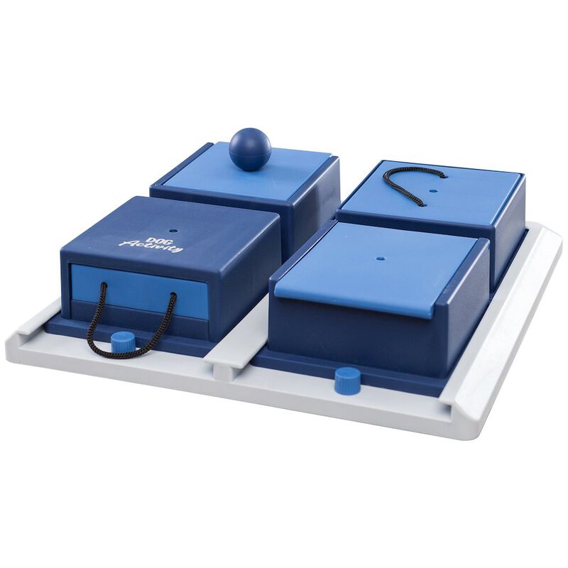 TRIXIE Dog Activity Poker Box 1 Strategy Game, Level 2 Dog Puzzle Toy, Treat Dispenser image number 0