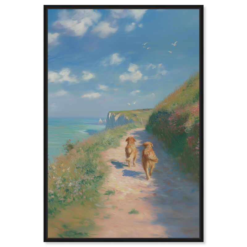Seaside Buddies Animals Canvas Print by Art Remedy image number 0