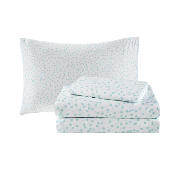 Gracie Mills Caelan Metallic Scallop Comforter Set with Bed Sheets