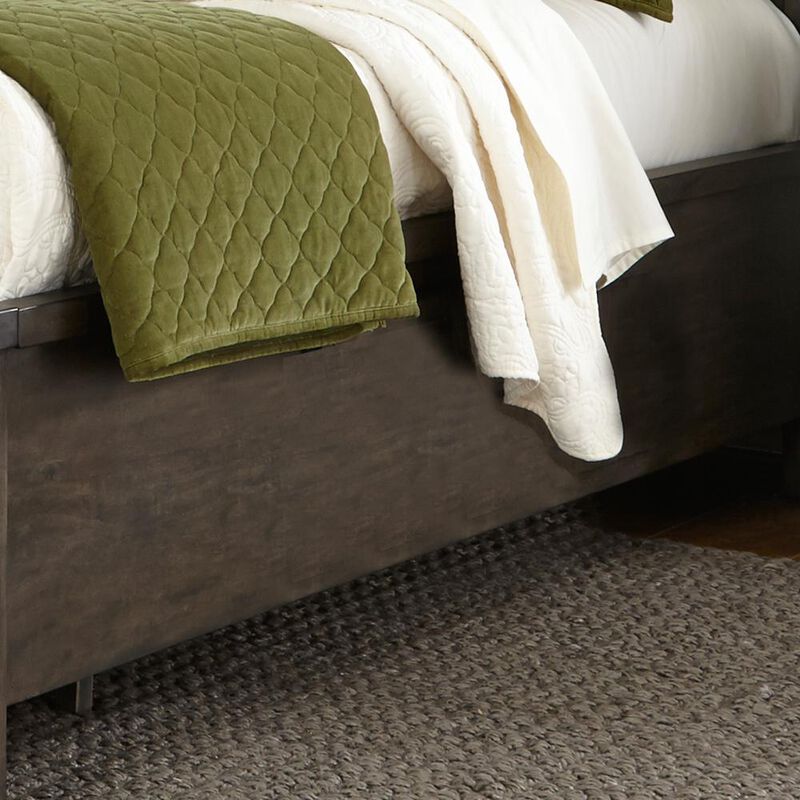 Liberty Furniture Thornwood Hills Bookcase Bed in Rock Beaten w/ Saw Cuts image number 5