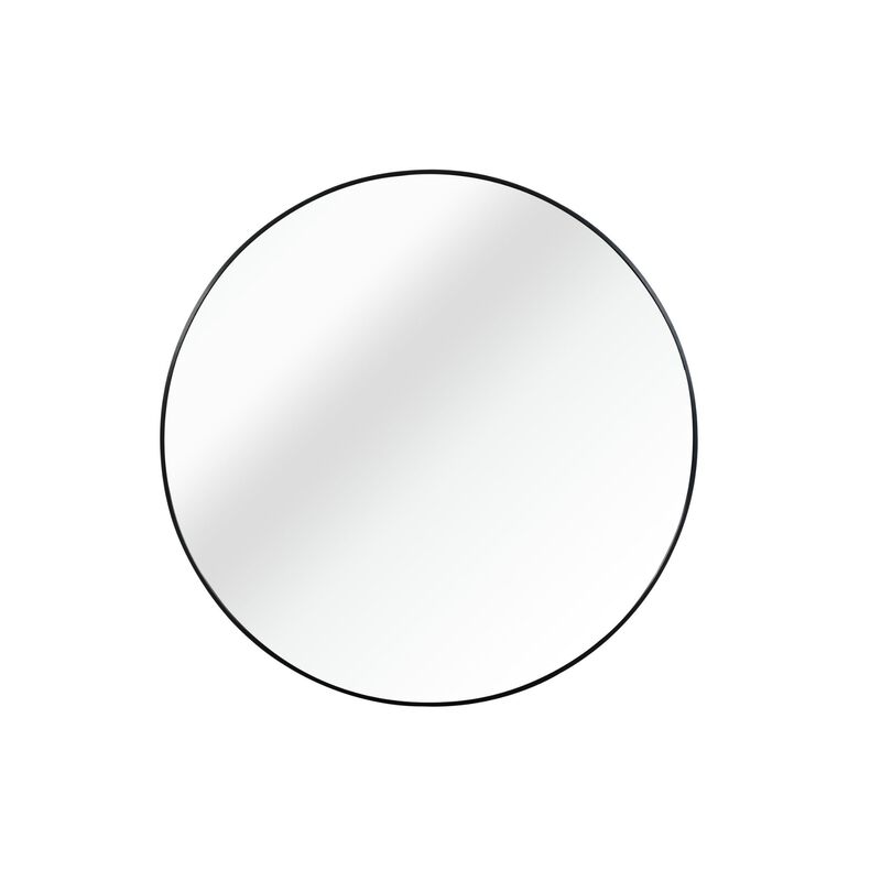 ELEMENT ACE Stylish Metal Framed Round Bathroom Mirror image number 0