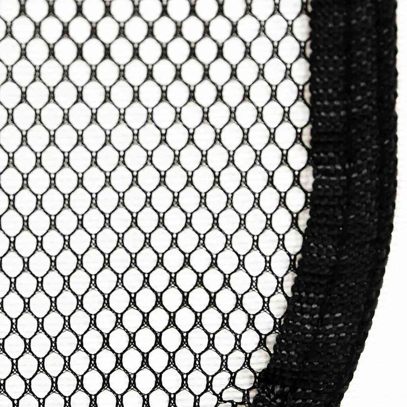 Foldable Dog Playpen with Carrying Bag Black 57.1"x57.1"x24"