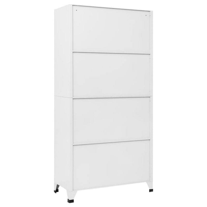 Rim 12 Locker Cabinet with Storage Compartments, Slate Gray Steel image number 4