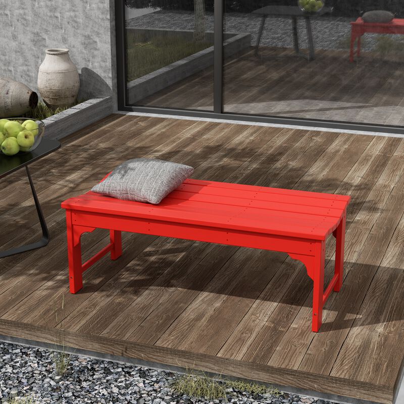 WestinTrends Backless All-Weather Outdoor Bench