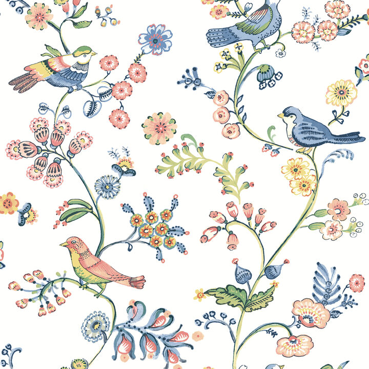 Jinjur Multicolor Bird Trail Wallpaper (Set of 2)