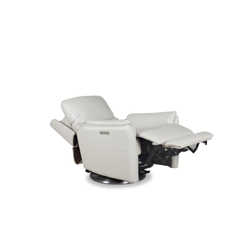 Barcalounger Salem Swivel Recliner w/Power Recline, Power Head Rest & Power Lumbar (Lay Flat)