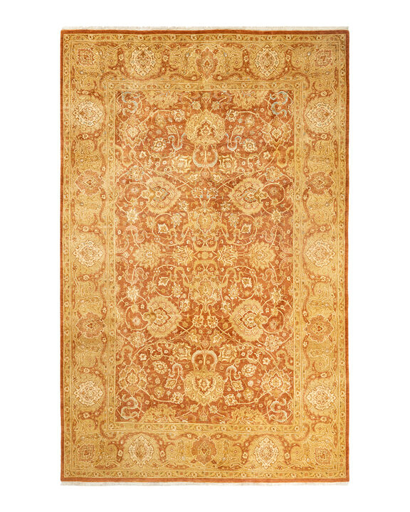 Mogul, One-of-a-Kind Hand-Knotted Area Rug  - Brown, 6' 1" x 9' 5"