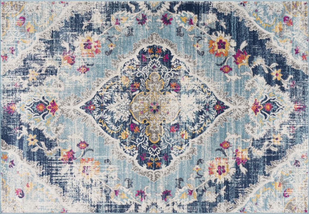 HomeRoots Medallion Area Rug