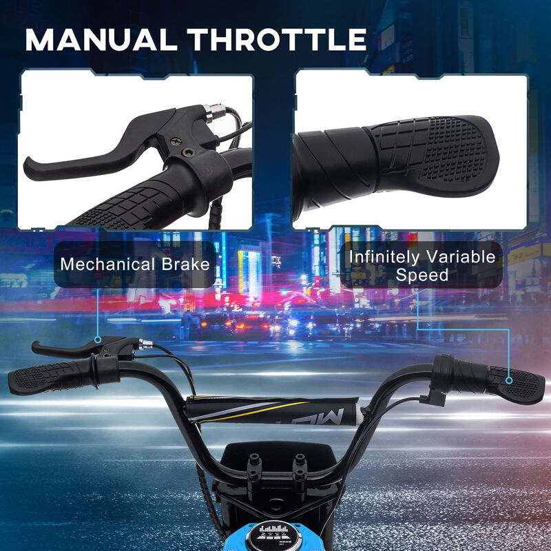 BreeBe 24V 350W Electric Dirt Bike Up to 15 MPH w/ Twist Grip Throttle image number 3