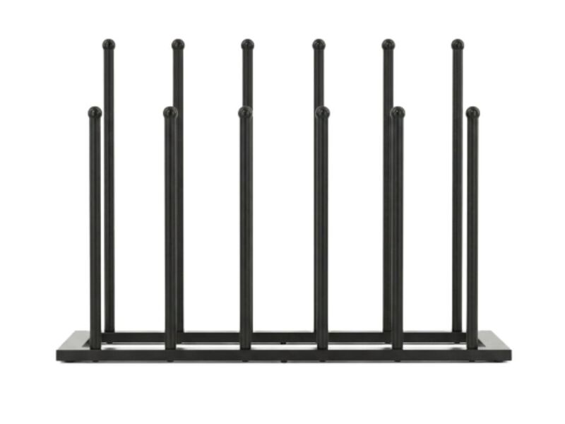 Entryway Metal Shoe Organizer Closet Storage Black Standing image number 0