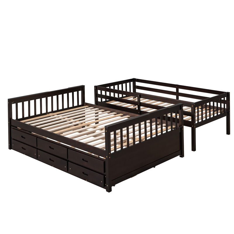 Merax Separable Bunk Bed with Storage Drawers