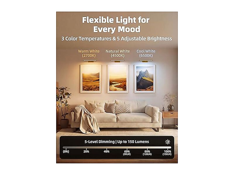Light Wall 4800mAh Rechargeable Wireless Remote 13 Dimmable Magnetic LED Art image number 3
