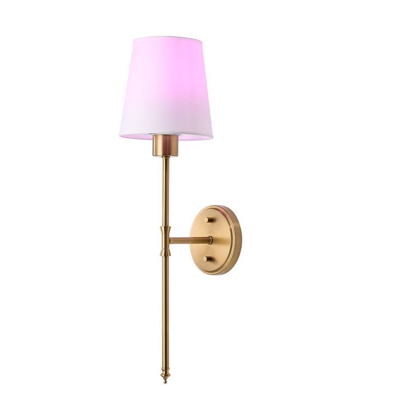 Rechargeable Battery Wall Lights Set of 2 with Remote, 30 Modes & 12 RGB Colors-Gold image number 8