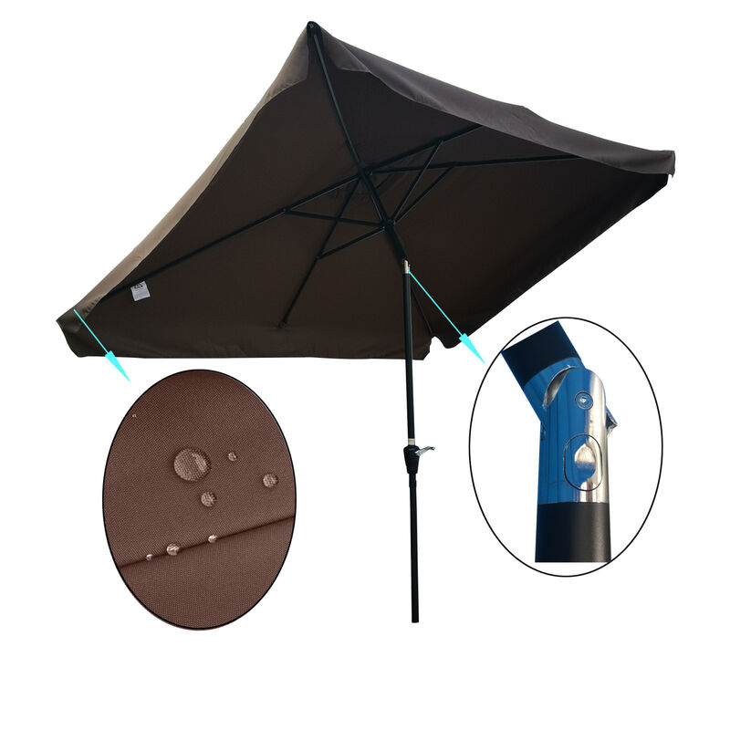 Streamdale 10 X 6.5FT Rectangular Patio Umbrella image number 3
