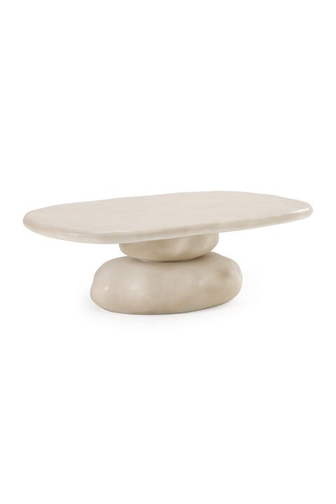 Beige Concrete Coffee Table | OROA Modern Coates