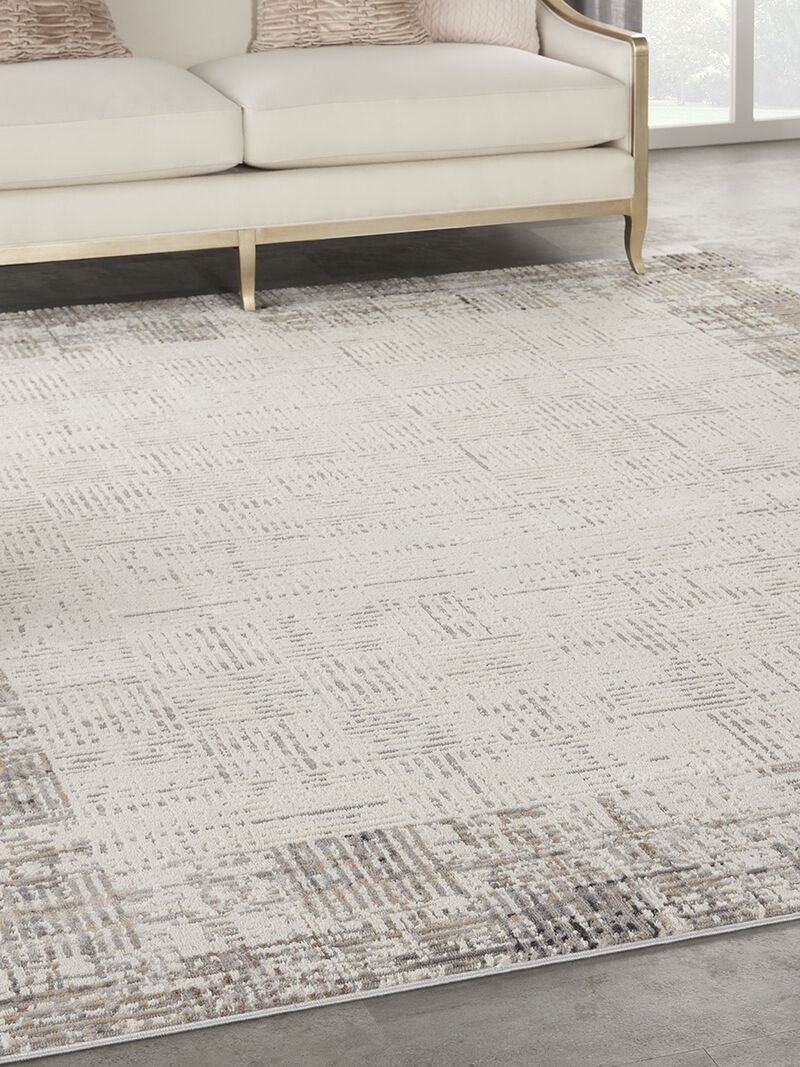 Elation ETN05 Ivory/Gray 7' x 10' Rug