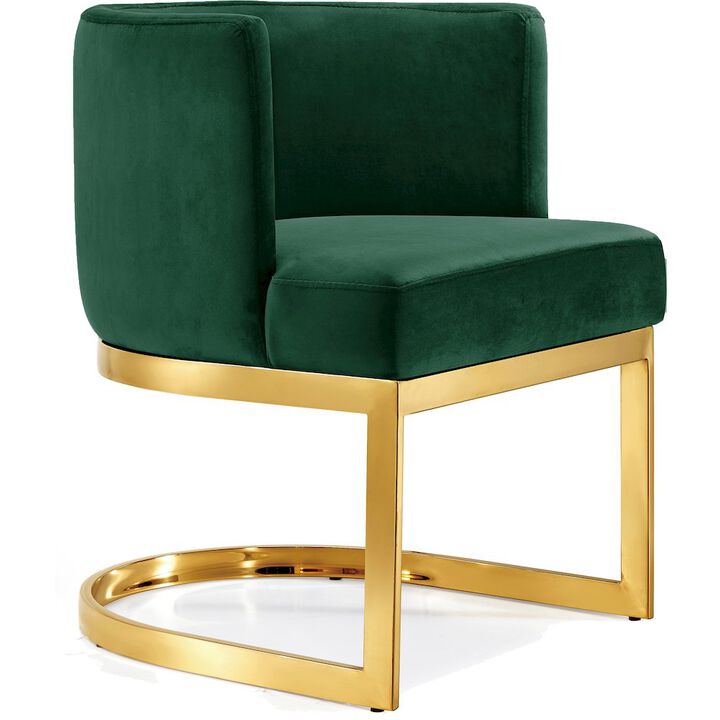 Meridian Furniture Gianna Green Velvet Dining Chair