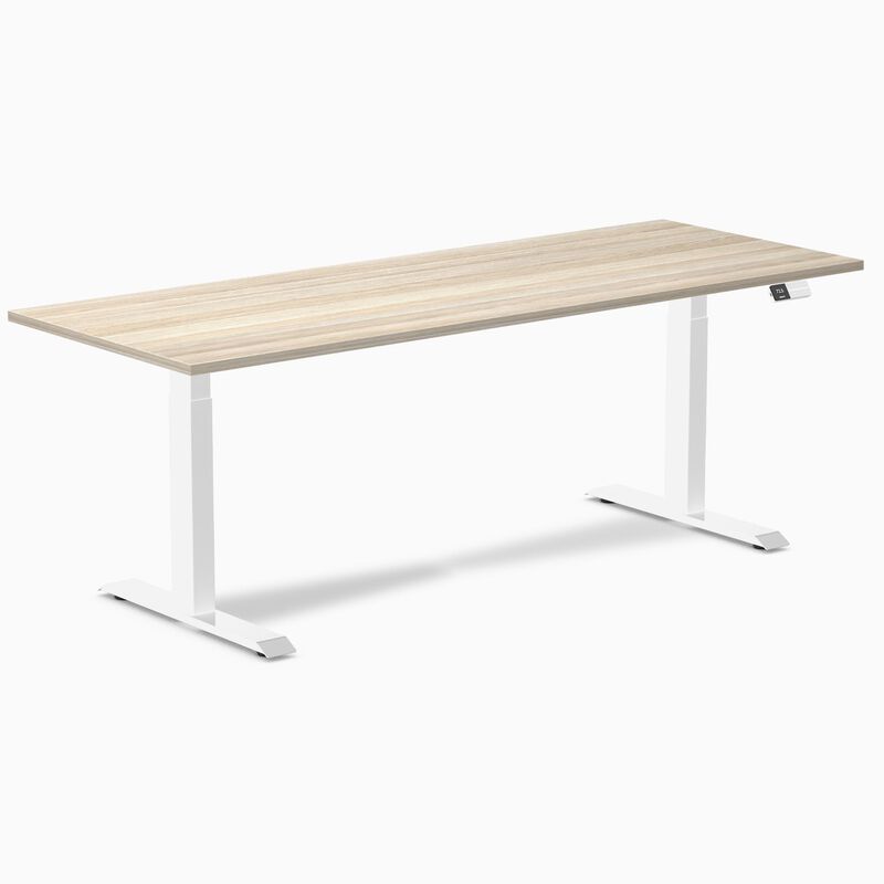 Desky Dual Laminate Sit Stand Desk image number 0
