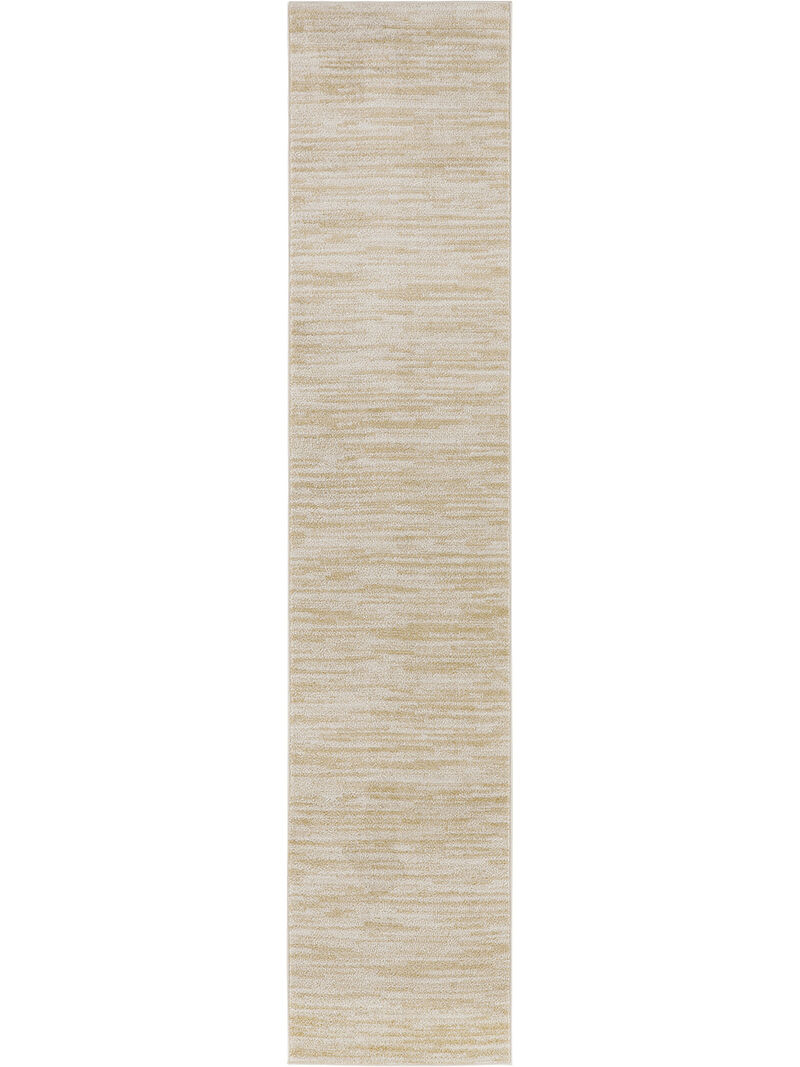 Nourison Essentials NRE01 Ivory/Gold 2' x 4' Rug image number 0