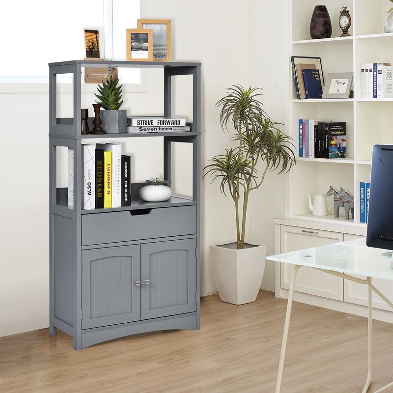 Bathroom Storage Cabinet with Drawer and Shelf Floor Cabinet image number 1